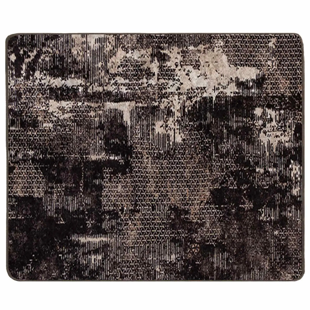 Runner Tappeto MARSA Nero 80 x 100 cm Poliestere e PVC 42023374