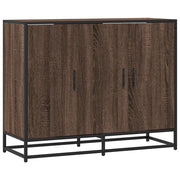 Credenza | Madia | Buffet da pranzo | Armadio da pranzo Rovere Marrone 94x35x76 cm in Legno Multistrato