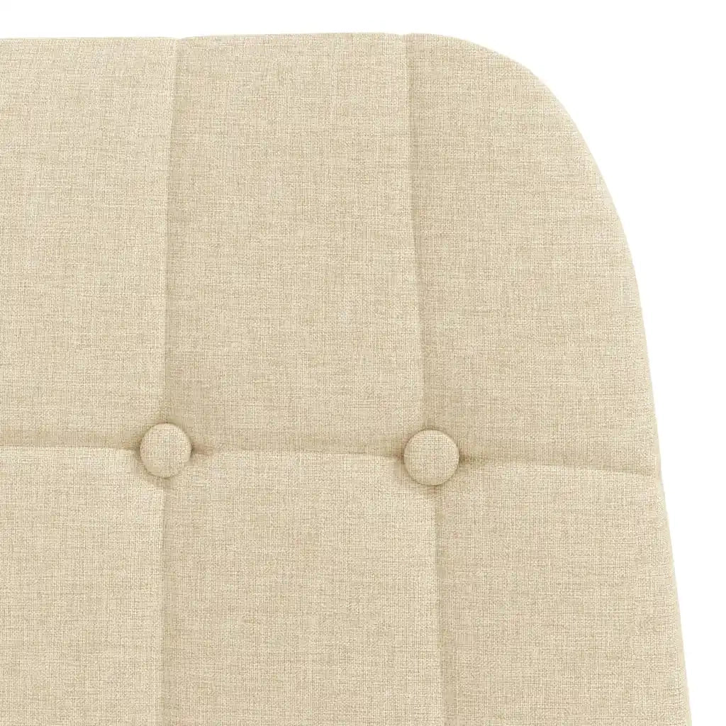 vidaXL Sedia Relax Crema in Tessuto
