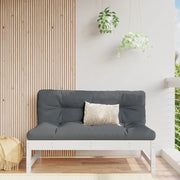 Divano Centrale Giardino-Sofa Modulare-Divanetto da esterno Bianco 120x80cm Legno Massello Pino 660511