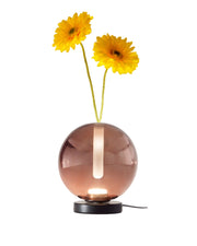 Lampada da Tavolo Wengen Ametista, LED 7W Integrato 540lm, Vetro Borosilicato, Dimmerabile Touch CCT 2700K-3000K-4000K IP20 - Wengen