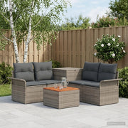 Set di divani 6 pz 4-Numero di posti Grigio e Grigio Scuro 3447086