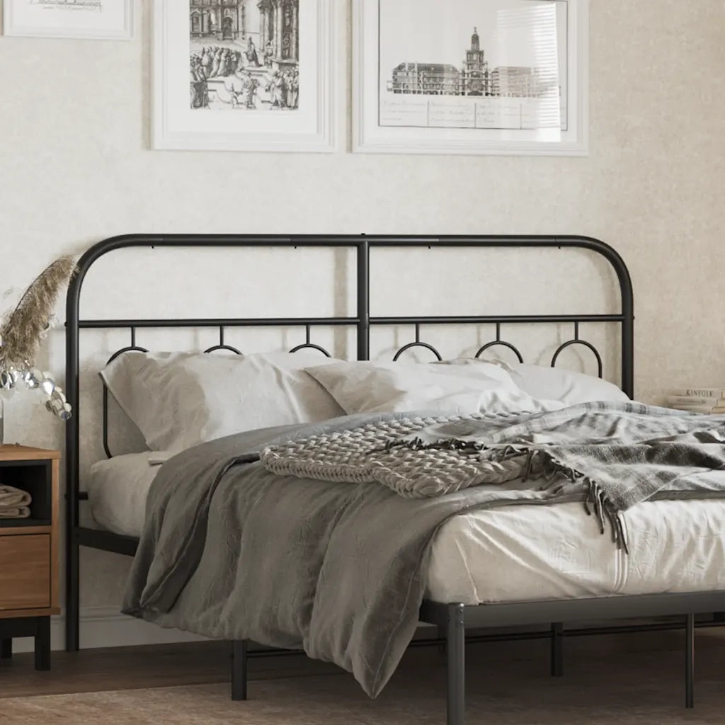 Testiera | Testata di Ricambio in Metallo Nero 137 cm