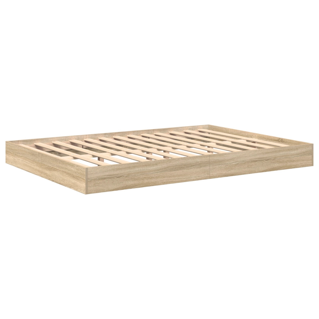 Letto a libreria Rovere Sonoma 160x200 cm Legno ingegnerizzato