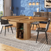 TAVOLO DA PRANZO ALLUNGABILE 118-158 cm NOCE MDF
