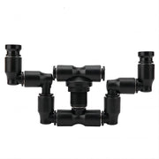 Sistema di Irrigazione a 360° Regolabile - Aspiratore di Acqua per Giardino - Doppia Spout - Testa di Aspirazione - Materiale Plastico - Velocità di Flusso 120-160ml/min