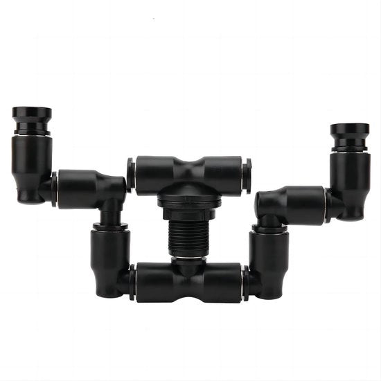 Sistema di Irrigazione a 360° Regolabile - Aspiratore di Acqua per Giardino - Doppia Spout - Testa di Aspirazione - Materiale Plastico - Velocità di Flusso 120-160ml/min