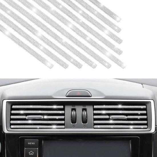 Strisce Decorative Slijtvaste per Accessori Auto - Sierlijsten per Airconditioning - Facile da Installare