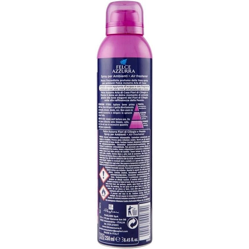 FELCE AZZURRA ARIA DI CASA DEODORANTE SPRAY 250 ML CILIEGIO E PEONIA OKY