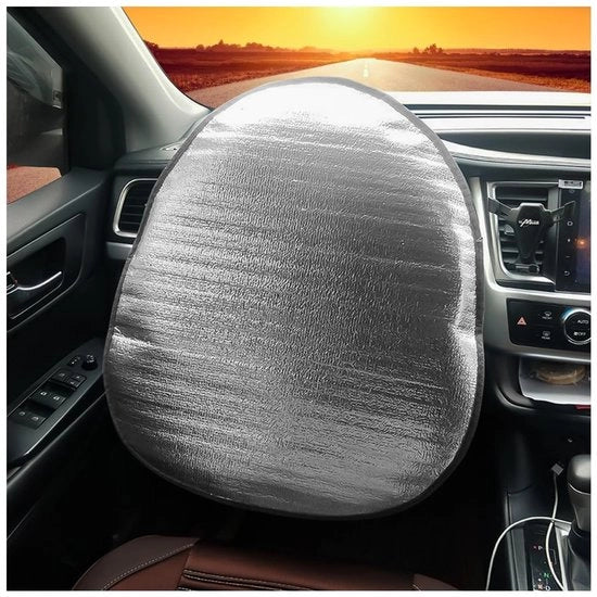 Cuscino di guida protezione dal calore - 44 x 50 cm - Resistente ai raggi UV - Universale - Schiuma di pellicola di plastica - Duraturo e isolante - Copertura del volante