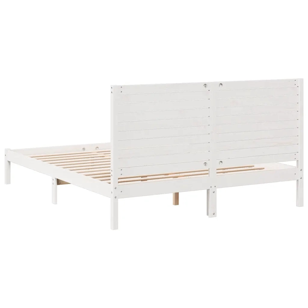 Giroletto Extra Lungo senza Materasso Bianco 140x220cm Massello 3309314
