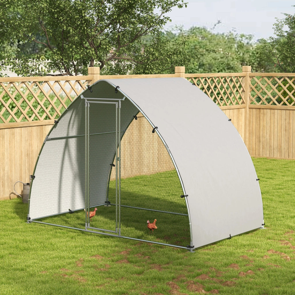 Recinto per animali esterno ¨C zephmum ¨C grigio, acciaio galvanizzato, 5.75m2