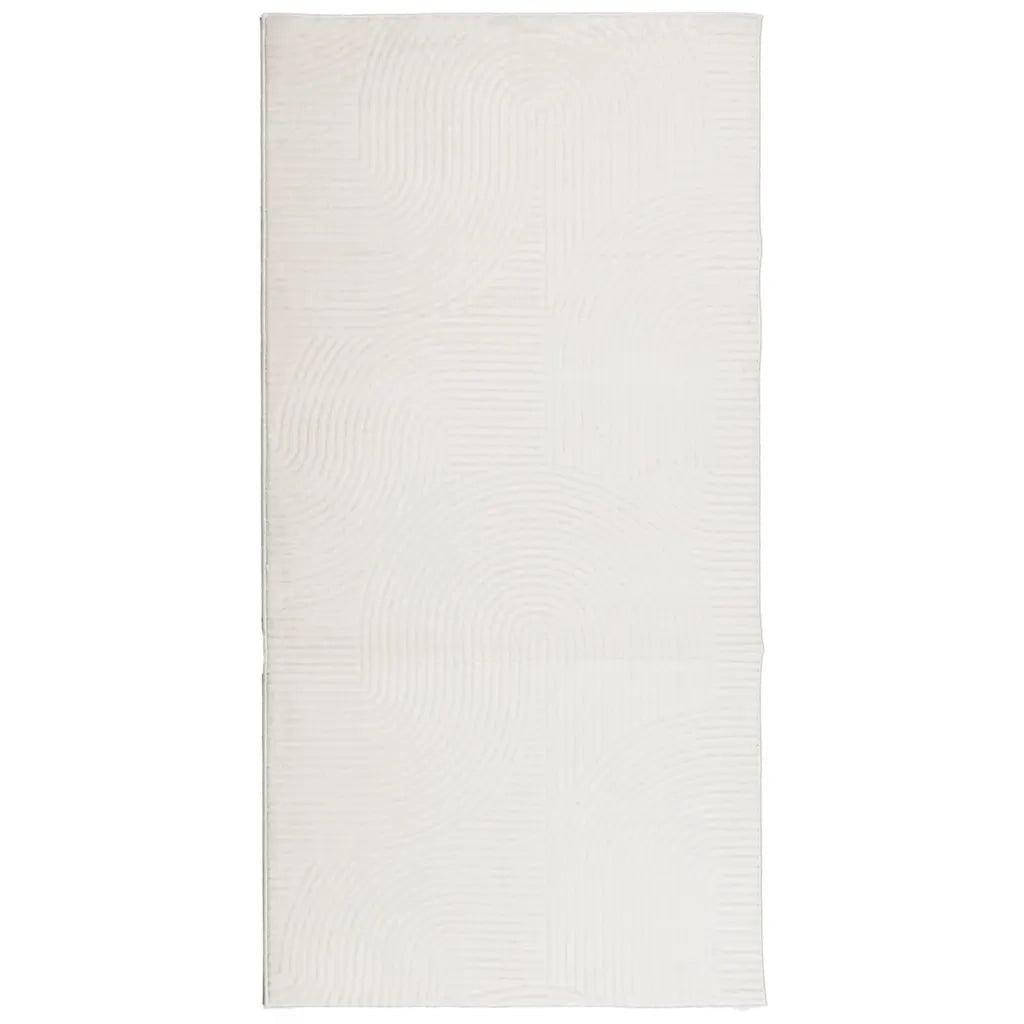 Tappeto IZA a Pelo Corto Aspetto Scandinavo Crema 100x200 cm 375439