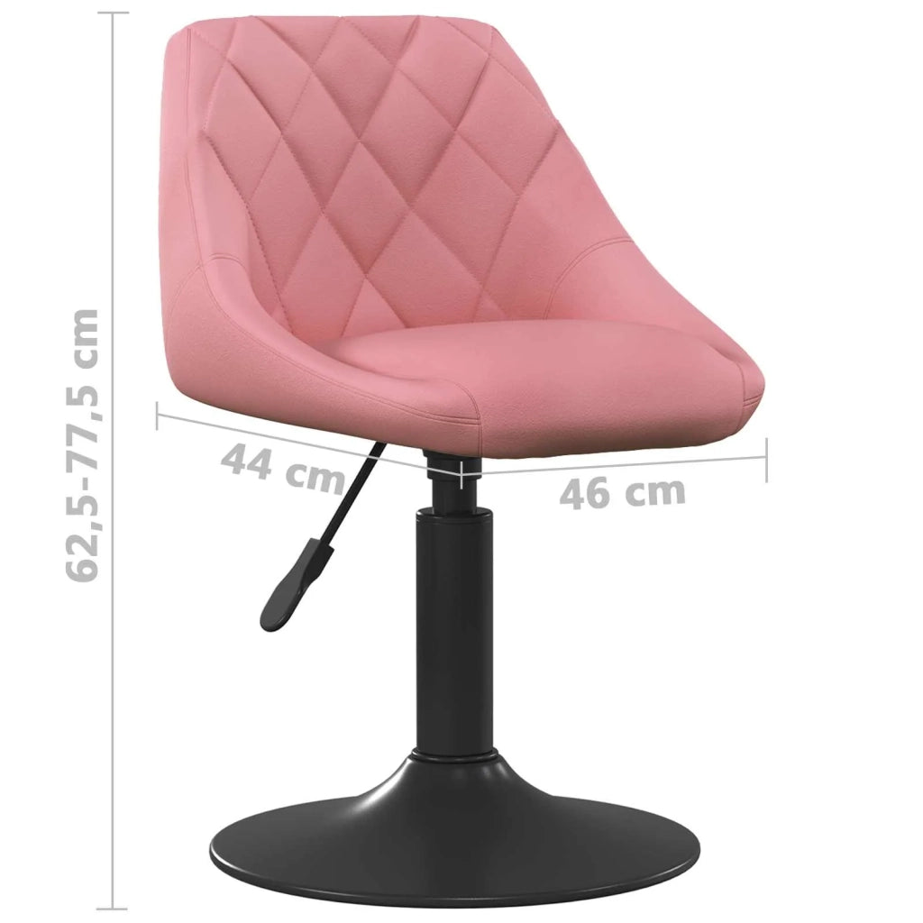 Sgabello da bar Rosa 46 x 44 x (62.5-77.5) cm Pelle sintetica 335321
