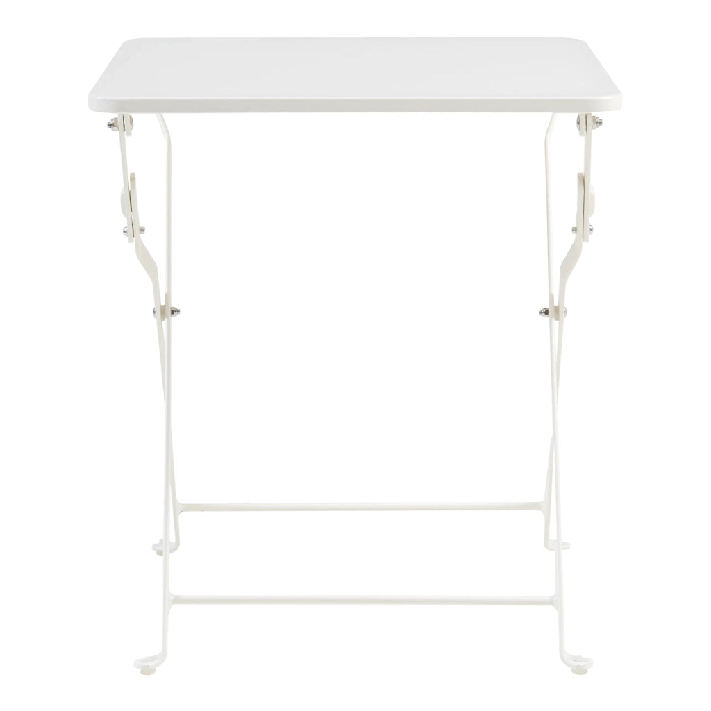 Tavolo pieghevole da giardino/campeggio 45 x 40 x 40 cm acciaio bianco 03_0011091