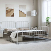 Giroletto con Testiera e Pediera Metallo Bianco 183x213 cmcod mxl 84598