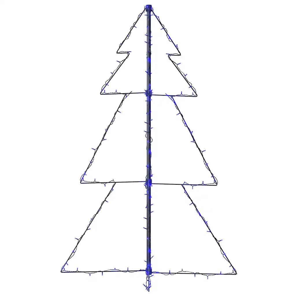 Albero di Natale | Decorazioni natalizie a Cono 160 LED per Interni Esterni 78x120 cm