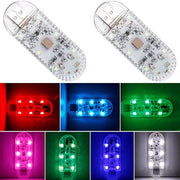 Illuminazione auto interno, apparecchio di illuminazione auto 7 colori, LED illuminazione, illuminazione a tocco, lettini di illuminazione, abitacolo di illuminazione USB auto (set di 2) modello assorbente magnetico