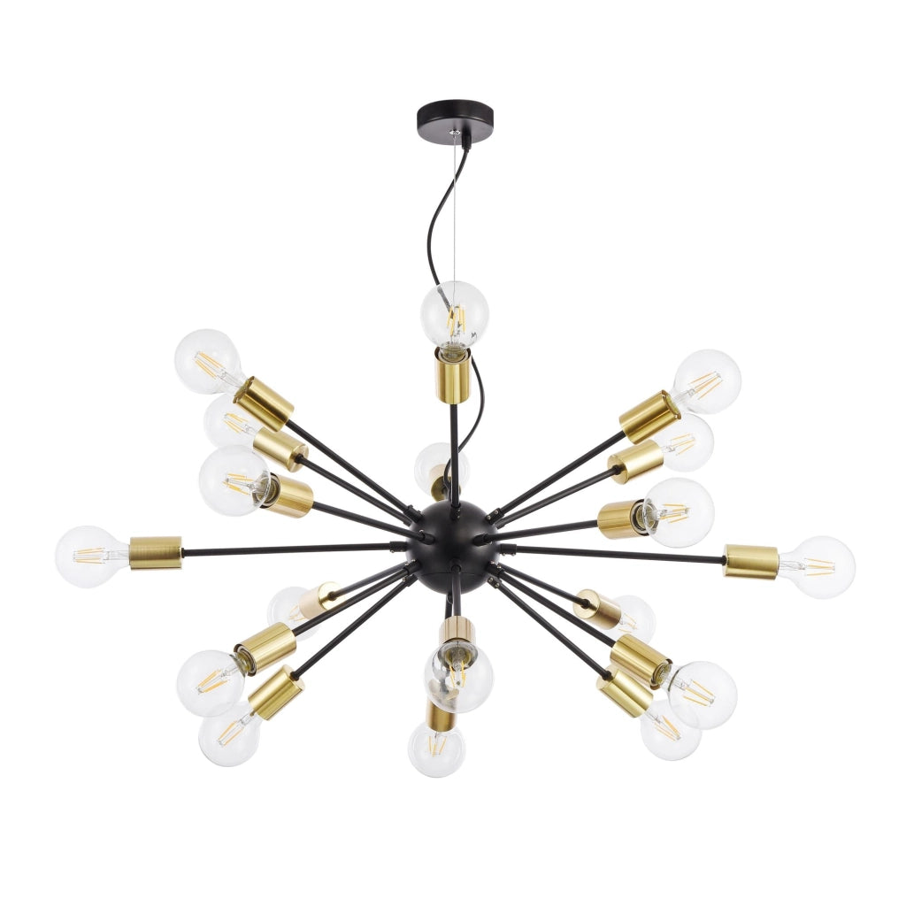 Lampada pendente Loft in Metallo Jackson Nero