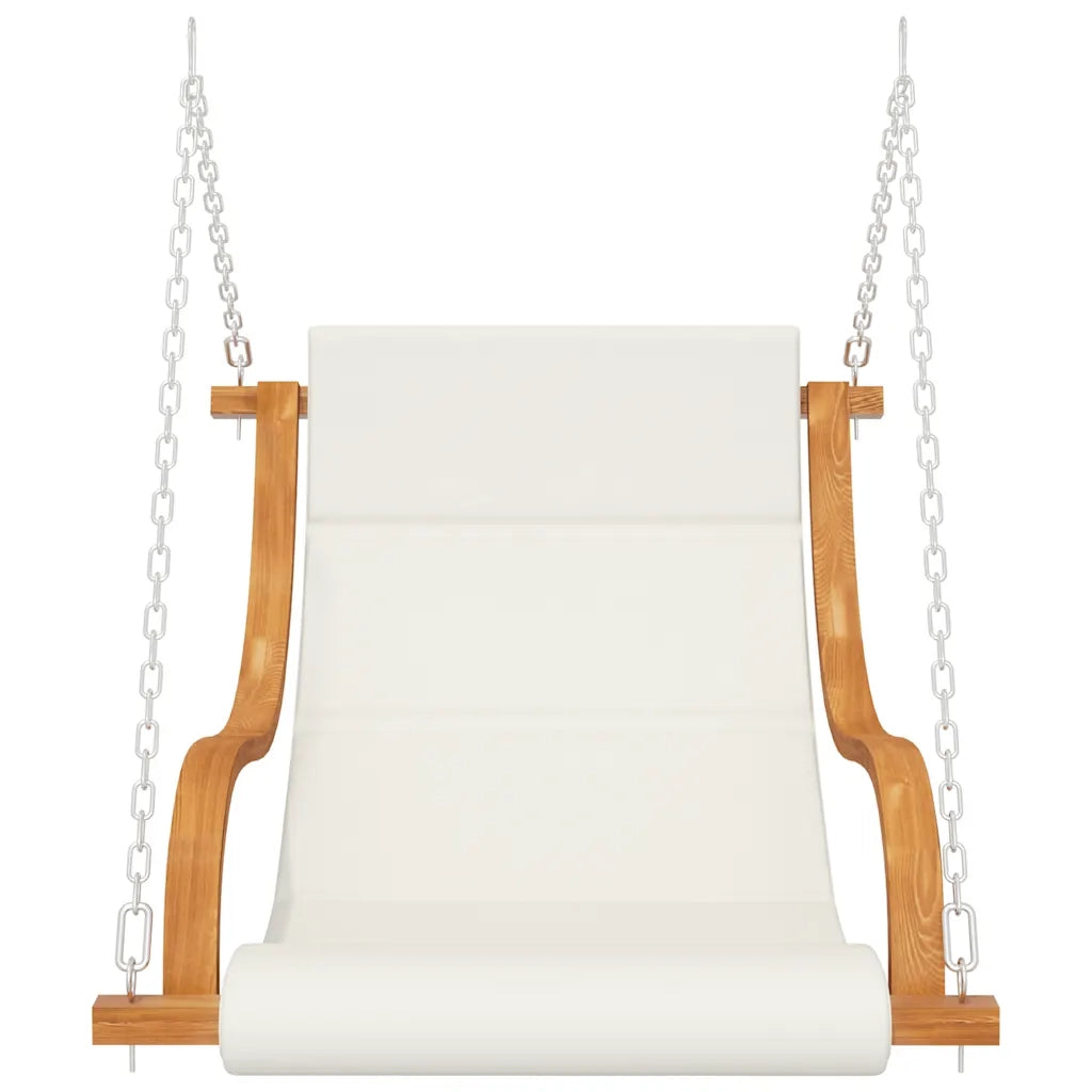 Sedia a Dondolo Senza Telaio con Cuscino Legno Curvato 313941