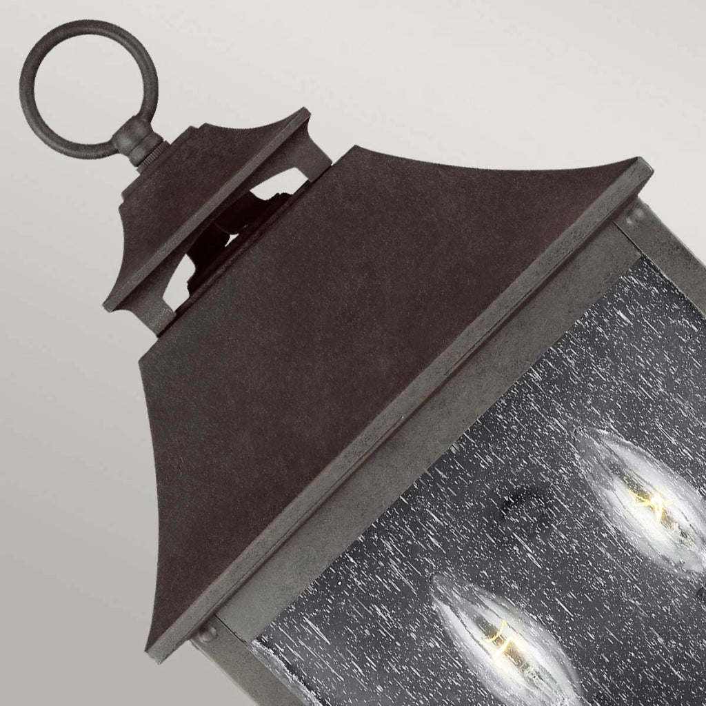 Applique esterna Feiss Galena 2xE14 40W IP44 bronzo