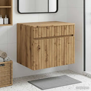 Mobiletto da Bagno a Muro Rovere Artigianale 59 x 44,5 x 50 cm 890641