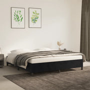Giroletto senza Materasso Nero 180x200 cm in Velluto 347338
