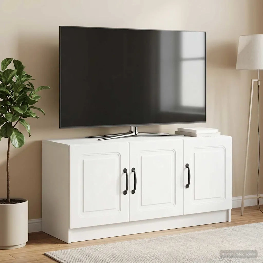 Mobile TV Bianco 99 x 34,5 x 47 cm Legno ingegnerizzato 895865