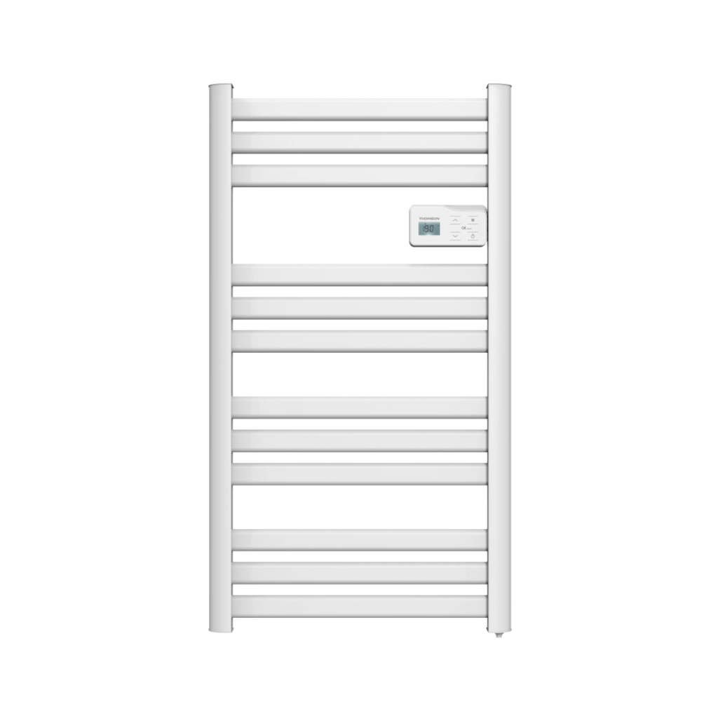 Scaldasalviette elettrico Thomson senza fluido, connesso al WiFi, con ventola da 500W, cosmo