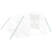 Serra con struttura in acciaio bianca 12 m2 4x3x2 m CFW5376328