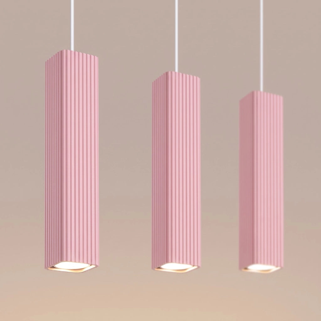 Lampada a sospensione RAYO 3L rosa