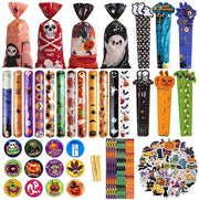 Set di scrittura per bambini Halloween 110 pezzi - Incluso set di stuzzo e matite - Accessori per Halloween - Regali per bambini - Accessori per festa