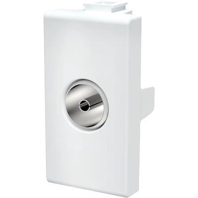 PRESA TV PASSANTE ABM - BIANCO MM 9,5- 8 pezzi