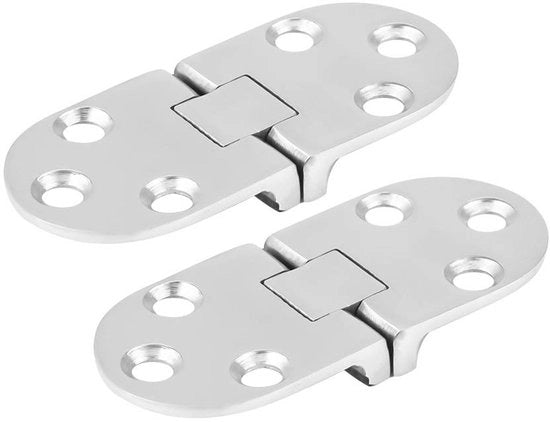 Scharnier per porta in acciaio inossidabile - 316 - 2 pezzi - Facile da installare - Scharniere per porta - Placca di riparazione per scharniere - Scharnier mal - Scharniere per porta - 2 pezzi