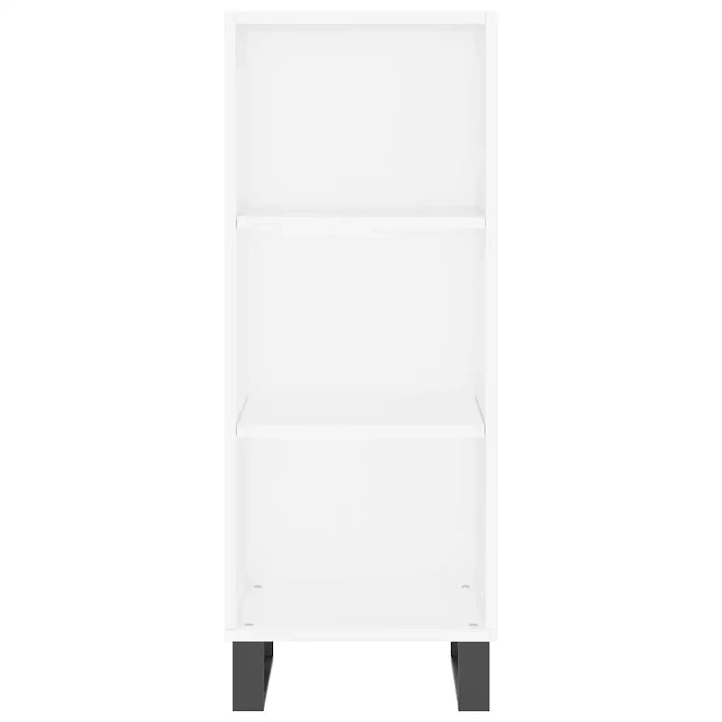 Credenza | Madia | Buffet da pranzo | Armadio da pranzo Bianca 34,5x34x180 cm in Legno Multistrato