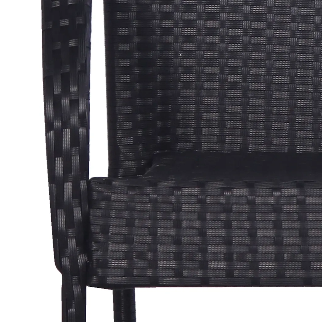 Set Mobili da Pranzo per Giardino 3 pz | Set Salotto da Giardino Nero