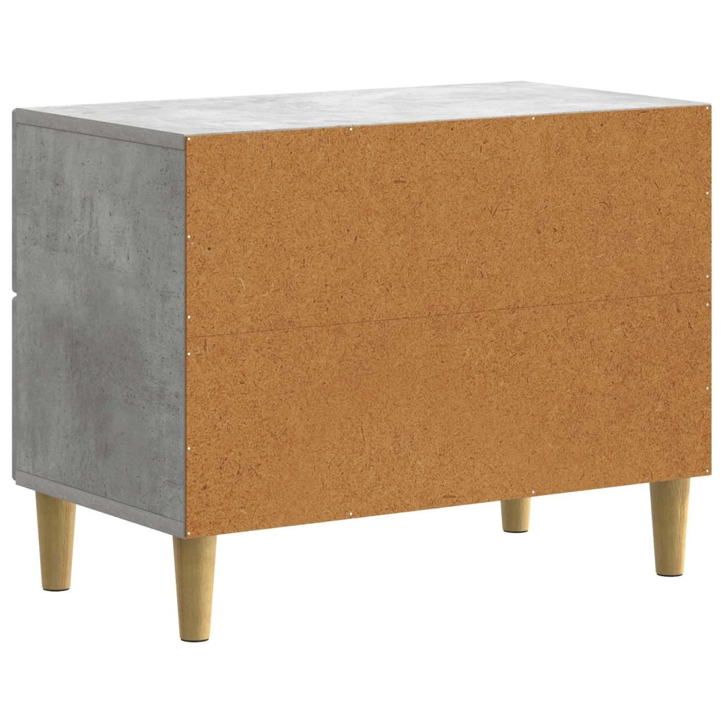 Armadio da Notte con cassetto Grigio Cemento 62 x 34,5 x 48 cm 894548