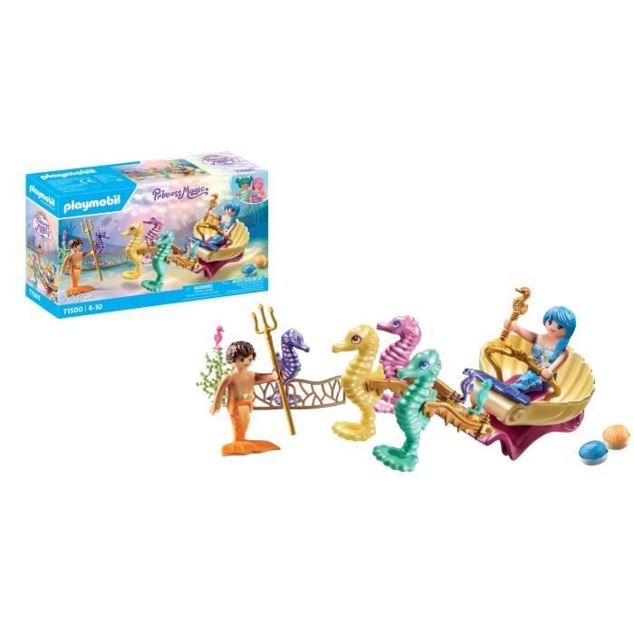 PLAYMOBIL 71500 Carrozza con sirene e cavallucci marini