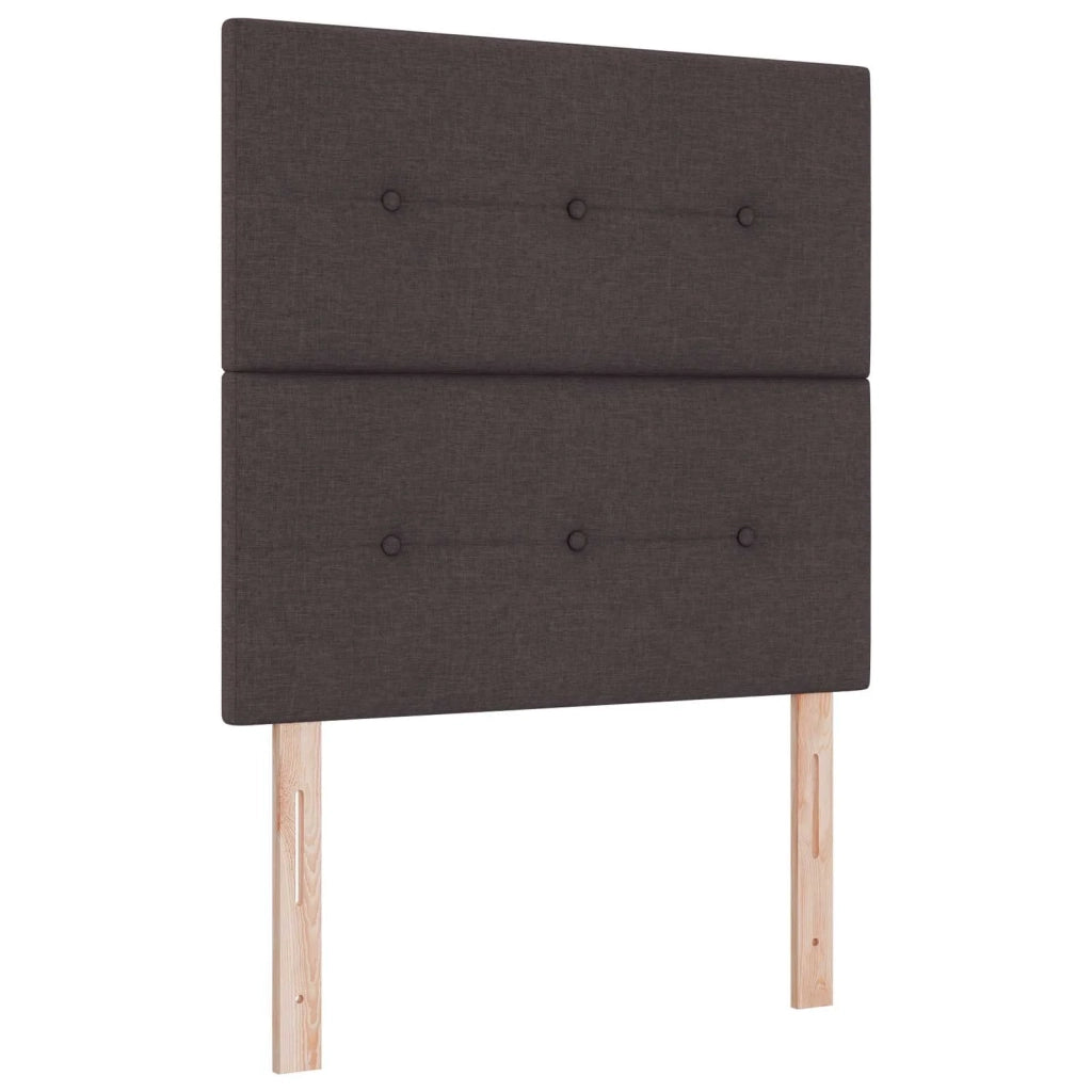 Letto box spring con materasso Marrone Scuro 90 x 200 cm 3453321