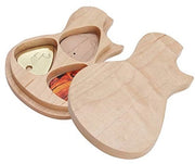 Scatola per Plettro in Legno a Colori - Kit per Plettro - 3 Plettro - Scatola di Ripostiglio con Coperchio - Elegantemente Fatto a Mano - Plettro per Chitarra