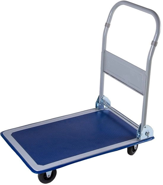 Carro con Piattaforma Ripiegabile - 150 kg di Capacità di Carico - Carrello di Trasporto