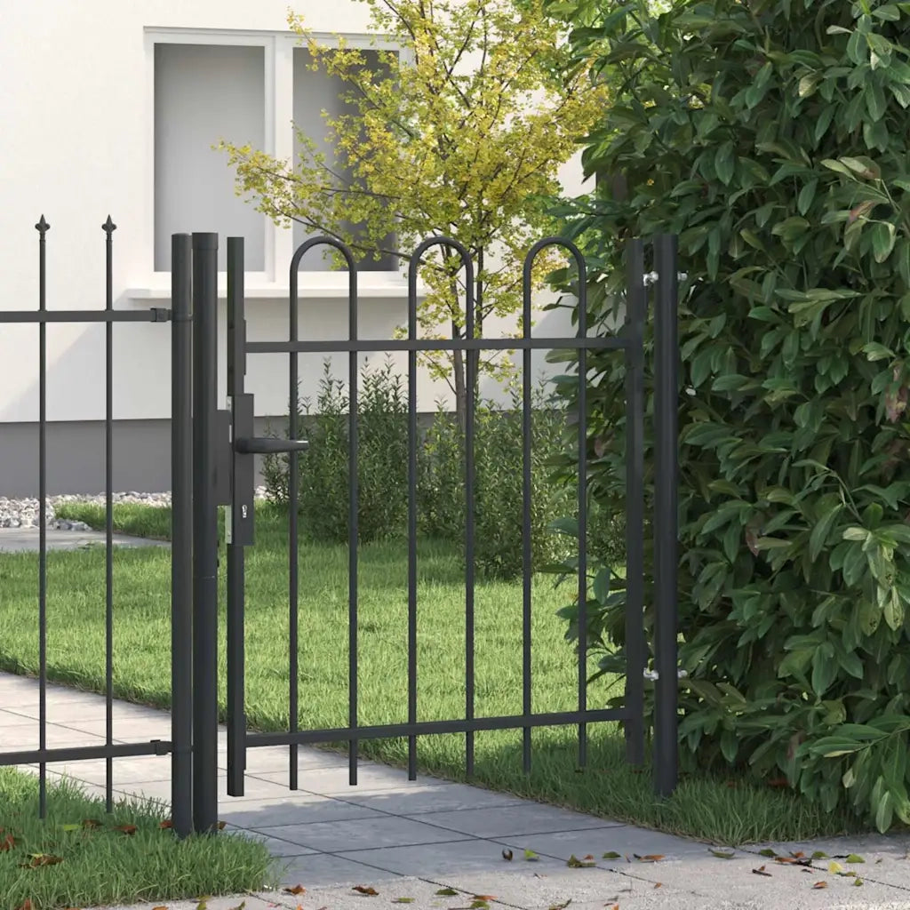 vidaXL Cancello per recinzione Grigio 100 x 100 cm