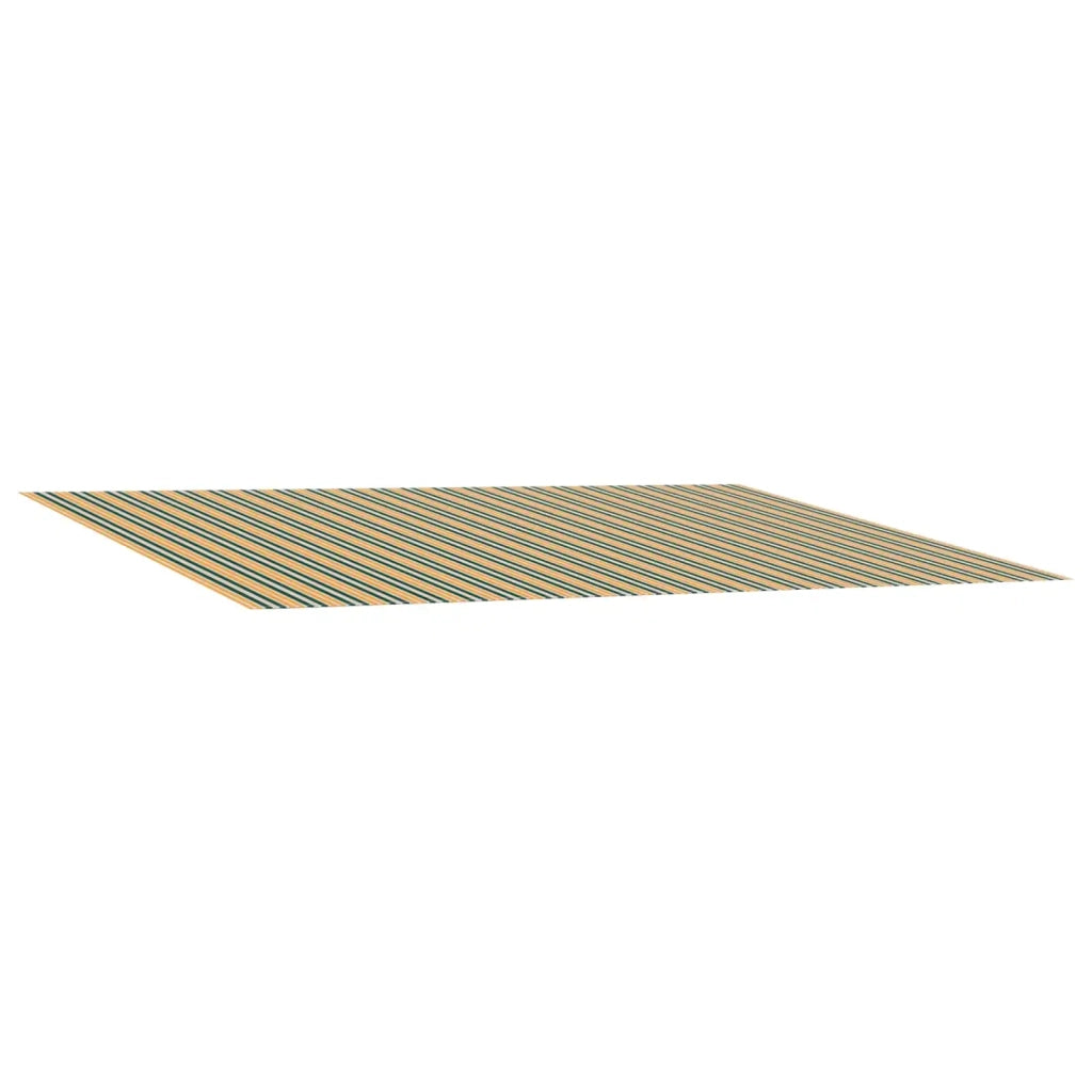 Telo di ricambio per tenda da sole Verde e Giallo 400 × 300 cm 3444449