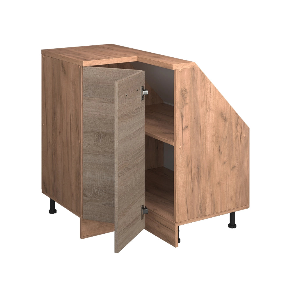 Mobile cucina angolare per sottotetto R-Line Sonoma/Rovere dorato 75.6 cm con 1 porta Vicco