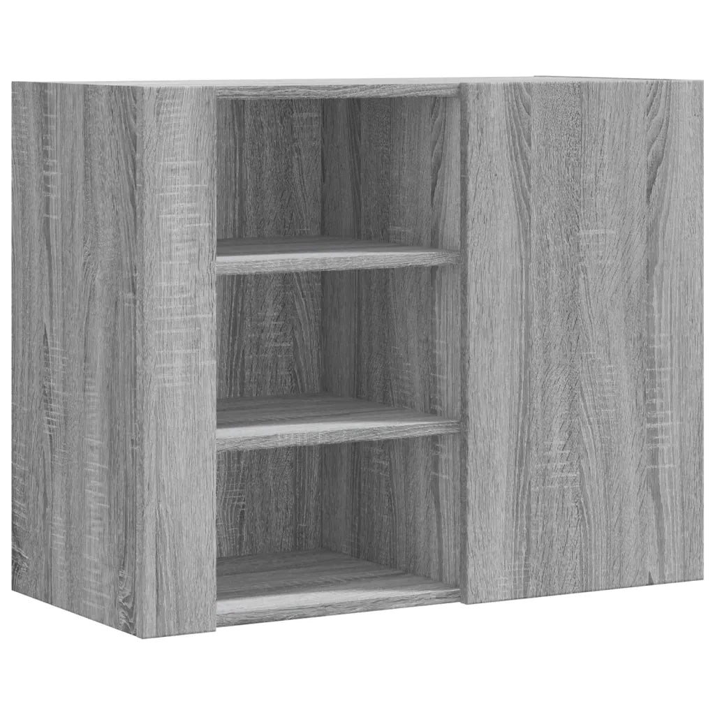 Armadietto a Muro Grigio Sonoma 75x35x60 cm in Truciolato 848428