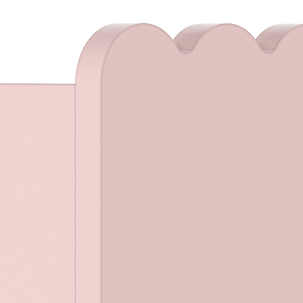 Set di 2 Mensole Vestnes con Bordo Rialzato 40 x 10 x 10 cm per Cameretta - Rosa [en.casa]