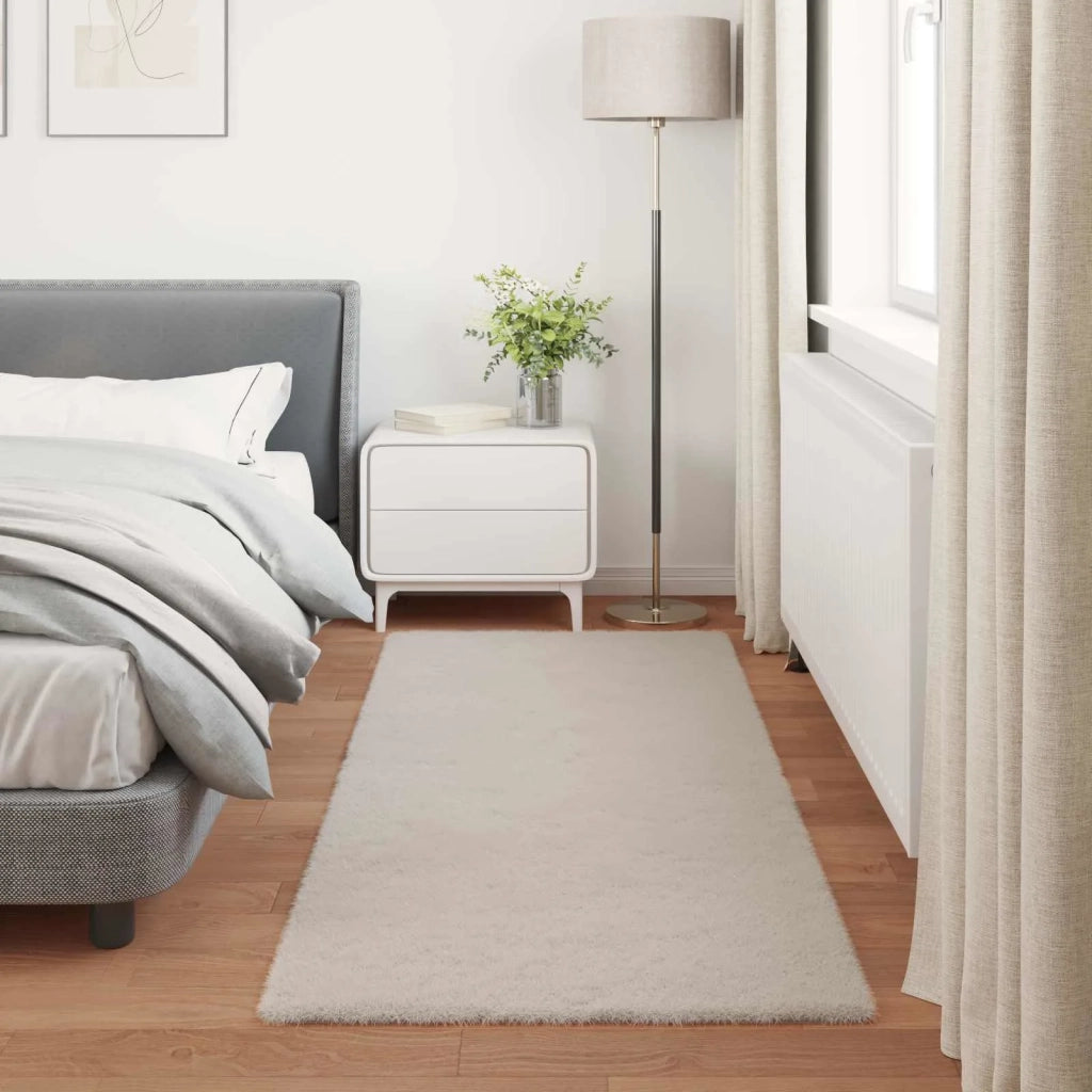 Tappeto antiscivolo in sintetica di coniglio OLITE Beige 42021633