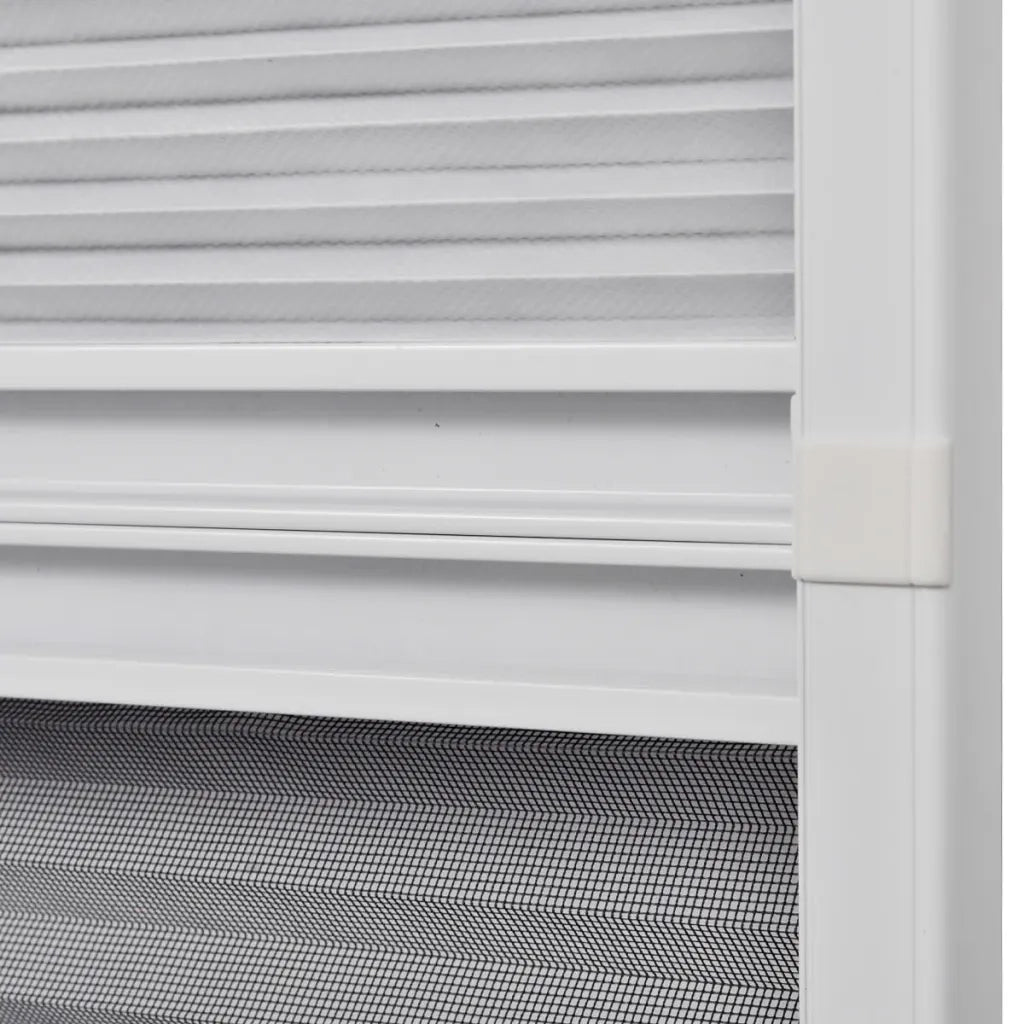 Zanzariera Plissettata in Alluminio 80x120 cm con Tendina 142617