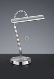 CURTIS LAMPADA DA TAVOLO LED 4W · 1x 430lm, 3000K ACCIAIO C/FLESSIBILE CM18xH35