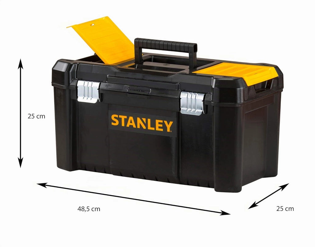 Cassetta Portautensili Essential Stanley 19 Chiusura Metal Cm 48X25 H.cm 25
